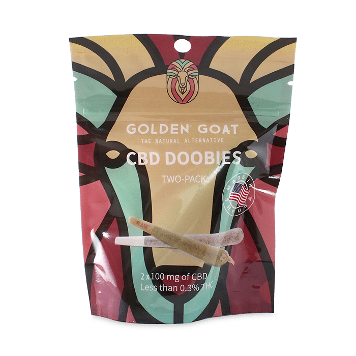 Golden Goat CBD Doobie Two-Pack – 2 grams