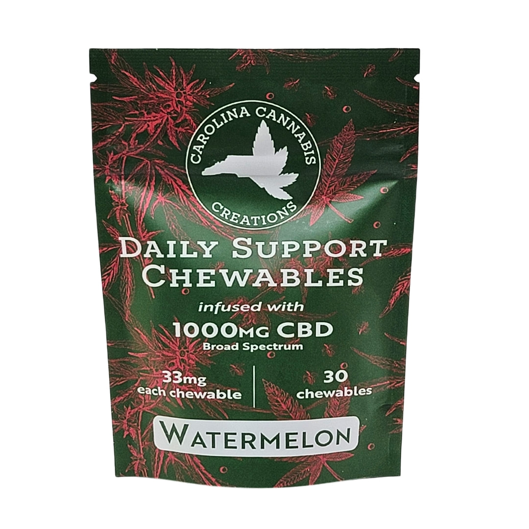 Daily Support Chewables | CBD | Watermelon 30ct bag